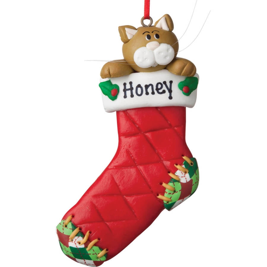 Personalized Cat Stocking Ornament - Walmart.com