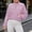 Purple, variant on Women's Mesh Breathable Full Zip Cropped Athletic Jacket, Lightweight Loose Fit Workout Track Top for Spring Summer Outdoor