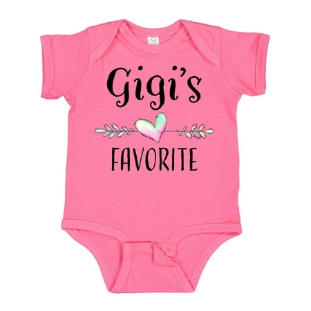 

Inktastic Gigis Favorite- Heart Great Grandchild Gift Baby Boy or Baby Girl Bodysuit
