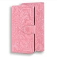 thumbnail image 3 of Dteck Magnetic Wallet Case for Samsung Galaxy A13 5G 2021,PU Leather Case Floral Pattern Embossed Purse Kickstand Flip Cover Card Holders Hand Strap for Samsung Galaxy A13 5G,Pink, 3 of 4