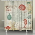thumbnail image 2 of Laural Home  Coral Maritime Shower Curtain, 2 of 2