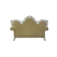thumbnail image 3 of ACME Picardy Faux Leather Loveseat with Pillows in Pearl and Butterscotch, 3 of 7