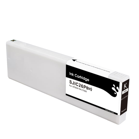 SJIC26P Black Ink Cartridge Replacement for TM-C7500 Printer (1 Pack)