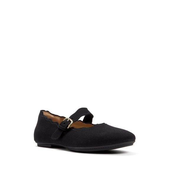 Fitflop Women's Delicato Wave-Edge Canvas Mary Jane Flats