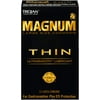 Trojan Natural Rubber Latex Ultra Smooth Dimethicone Magnum Thin Lubricated Condoms, 12 Count
