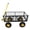 Yellow + Black + Metal, variant on 550 Lbs Capacity Wagon Cart Garden Truck for Firewood Transport, Steel Frame with Detachable Sides and 10 Inch Pneumatic Tires, Foldable Utility Cart for Yard Work, Green