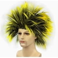 thumbnail image 1 of Peluca afro divertida y divertida para hombres y mujeres, con pinchos coloridos, para fiestas, disfraces, cosplay y fiestas temáticas., 1 of 7