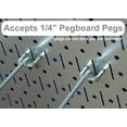 thumbnail image 2 of Metal Pegboard Strip Garden Tool Organizer Pegboard Rail Kit, 2 of 3