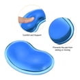 thumbnail image 4 of Reposamuñecas de gel Uxcell, soporte para mouse, almohadilla ergonómica, cojín de espuma viscoelástica, azul, 4 of 5