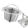 thumbnail image 4 of Kitchen Sink Drain Strainer, Stainless Steel Rustproof Drain Strainer Deepened, Embedded Design Fine Mesh Strainer Basket, Multifunctional Sink Filters for Kitchen, 4 of 9