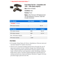 thumbnail image 2 of Front Brake Pad Set - Compatible with 1993 - 1996 Subaru Impreza 1994 1995, 2 of 2