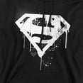 thumbnail image 2 of Superman Graffiti Logo Adult Pull-Over Hoodie, Black, 2X-Large, 2 of 4