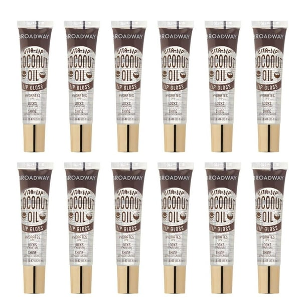 Brillo de labios Ruby Kisses Broadway Vita-Lip Clear, paquete de 12