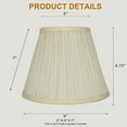 thumbnail image 2 of Urbanest Softback Mushroom Pleated Lamp Shade, 5x9x7", Cream, Set of 2, 2 of 6