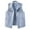 003 Light Blue, variant on Women's Casual Denim Waistcoat Sleeveless Lapel Collar Buttoned Jacket Vest with Pockets