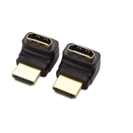 

GZHOUFDXINX Enhanced 2-Pack Right Angle Adapter with 270 Degree Rotation for Improved Viewing Experience Featuring 4K and HDR Support