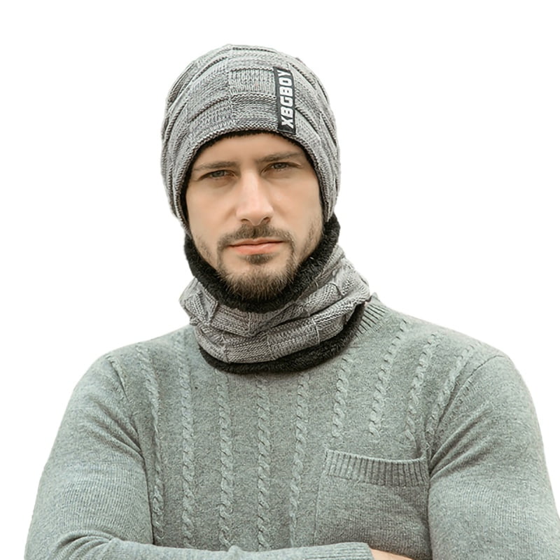 mens polo hat and scarf set