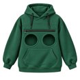 thumbnail image 2 of Pet Pouch Hoodie for Couples, Cat Dog Carrier Sweatshirt with Front Kangaroo Pocket, Matching Couple Hoodie, Long Sleeve Hooded Pullover Pet Lover Sweatshirt, 2 of 4