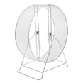 thumbnail image 2 of Jouet Rouleau Roue Hamster Silencieux Robuste Rond Amusant à Jouer et à Courir avec Support Roue de Jogging Hamster Roue d'Exercice de Course pour Gerbille, Rat Diamètre 32 cm, 2 of 8