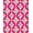 Pink, Pattern 1, variant on ODIKA 4' x 6' Machine Washable Non-Slip Area Rug, Geometric Square High Traffic Rug, Pink, 377693