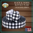thumbnail image 4 of Country Brook Design® 1 1/2 inch Black & White Buffalo Plaid Grosgrain Ribbon, 5 Yards, 4 of 7