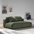 thumbnail image 1 of Solace Modular Corduroy Upholstered Armless Loveseat in Fern, 1 of 10