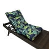 thumbnail image 4 of JOVELL 4-Inch Thick Adirondack Chair Cushions 1Pack, 49"x21" Waterproof High Back Rocking Chair Pads with Ties, Outdoor Patio Furniture Seat Cushion, Green Leaves, 4 of 6
