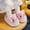 Pink, variant on KANG Girls Slippers Cozy Cartoon Indoor Footwear For Kids Warm Soft Sole Home Comfort