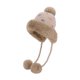 thumbnail image 1 of Sombreros de invierno para mujer, con orejeras y forro polar, de punto, con gran circunferencia de la cabeza., 1 of 8
