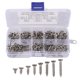 thumbnail image 1 of Kits de tornillos de cabeza plana de acero inoxidable M3 de 200 piezas, juego surtido de tornillos autorroscantes de alta resistencia para, 1 of 5