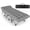 Gray Cot Gray Pad, variant on 32 Outdoors Folding Cot with 2 Sided Mattress - 75" x 28" Cot, 1200D Oxford with Carry Bag for Camp Travel Guest