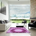 thumbnail image 7 of Ahgly Company Machine Washable Indoor Rectangle Transitional Violet Purple Area Rugs, 6' x 9', 7 of 7
