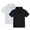 Black, variant on QNANSPI T-Shirts for Boys, Boys Short Sleeve Tops, Children Solid Color Round Neck Short Sleeve Top 2-Pack Summer Casual