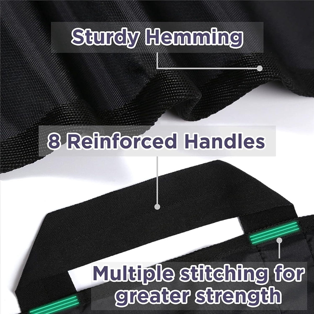 48 x 40 Inch Repositioning Bed Pad with Handles - Reusable & Washable Incontinence Underpad for Home, Hospital, Elderly and Patient Care,Black