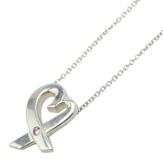 Pre-Owned Tiffany & Co. Paloma Picasso Loving Heart Necklace in 925 Sterling Silver... (Good)