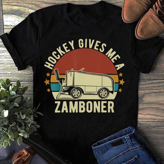 Funny Zamboner Hockey TShirt Hockey Fan Gift