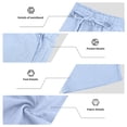 thumbnail image 5 of Yopmin Mens Linen Short Set 2 Piece Button Up Sleeveless Shirt and Shorts Set Loose Fit Linen Outfits for Vacation Daily Wear, 5 of 8