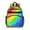 Rainbow Tie Dye, variant on Rainbow Tie Dye Wave Pattern Backpack for School,Cute School Bag,Schoolbag with Adjustable Shoulder Straps & Padded Back,15.25"x11.5"x5.25"