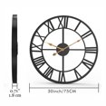 thumbnail image 3 of Evursua Oversized Metal Wall Clock 30" Decorative Analog Clocks for Living Room Giant Black, 3 of 9
