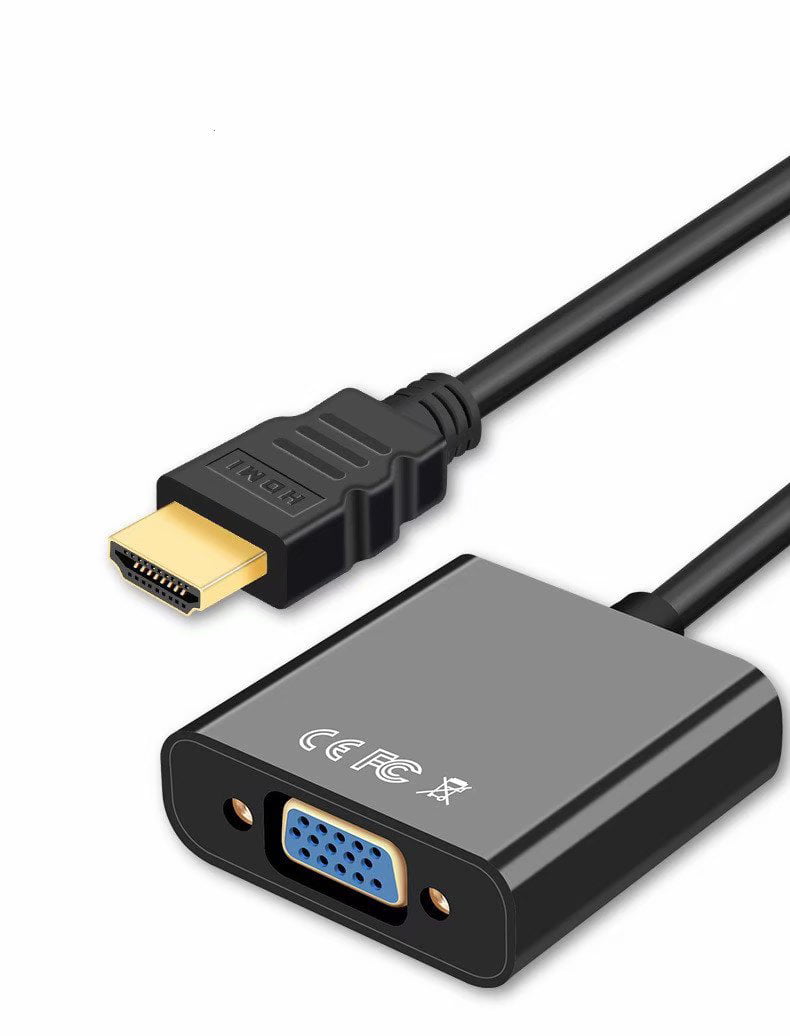 Creep Sag sagde HDMI to VGA 1080P HDMI Male to VGA Female Video Converter Adapter Cable for  PC Laptop HDTV Projectors and Other HDMI Input Devices - Walmart.com