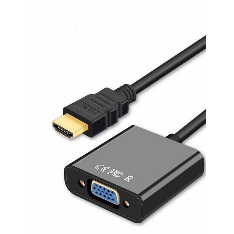 HDMI to VGA 1080P HDMI Male to VGA Female Video Adapter Cable for PC Laptop HDTV Projectors and Other HDMI Input Devices - Walmart.com