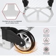 thumbnail image 5 of Folding Hand Truck Aluminum Portable Folding Hand Cart 180lbs Capacity Hand Cart and Dolly Ideal for Home, Auto, Office,Travel Use,Black, 5 of 9