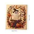 thumbnail image 2 of Diamond Art Kits, Halloween Diamond Art, for Teen Craft Hobbyists, Fall Seasonal Decor Lovers, and Classroom Halloween Art Project Organizers, to Complete Unique Sparkling Canvas, 2 of 2
