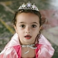 thumbnail image 4 of TUWAFE 2026 New Kids Rhinestone Tiara Birthday Girls Crystal Tiaras Wedding Pageant Comb Headband Little Flower Girl Hair Snowflake Tiara for Birthday,Party,Wedding,Pageant,Photo, 4 of 8