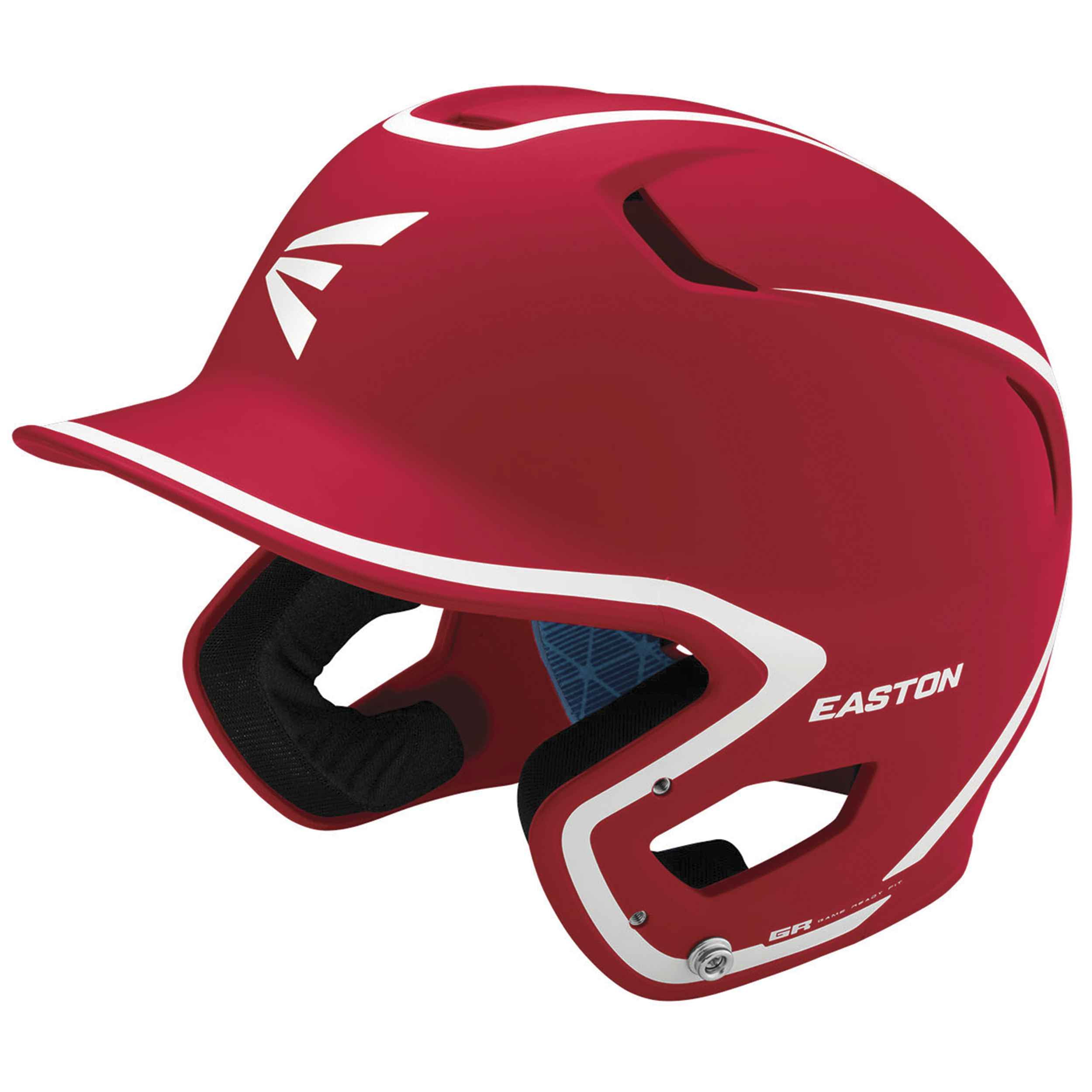 Easton Z5 2.0 Matte TwoTone Batting Helmet Junior Red/White