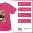 thumbnail image 4 of Tee Hunt Dean Russo Pets Art Pit Bull Youth T-Shirt Everyone Has Best Dogs Kids, Pink, X-Large, 4 of 5