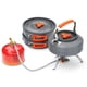 thumbnail image 4 of Utensilios de cocina portátiles para acampar, kit de desorden, utensilios de cocina para fogatas al aire libre para senderismo, mochilero, plegable y 8Pcs_Orange Macarena utensilios de cocina al aire libre, 4 of 8