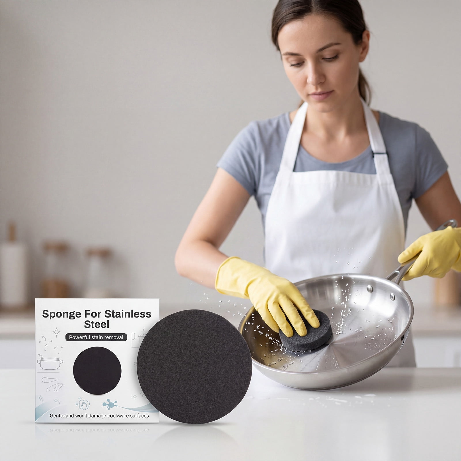 Openpig Sponge For Stainless Steel Powerful Stain Removal