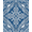 Blue White, Pattern 12, variant on ODIKA 8'x10' Washable Area Rug Non-Shedding, Easy Care, Front Ornamental Door Grid Featuring Repeating Entrance Bedside for King Size Bedroom Under Bed, Master Suite