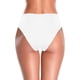 thumbnail image 2 of Braguitas de baño de Cintura Alta con Parte Delantera torcida para Mujer Blanco - A XL Blanco - A XL Xishao ropa, 2 of 2